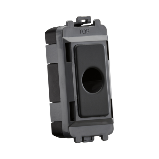 Flex outlet with anthracite plate on a white background