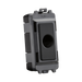 Flex outlet with anthracite plate on a white background