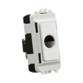 Flex outlet with white plate on a white background