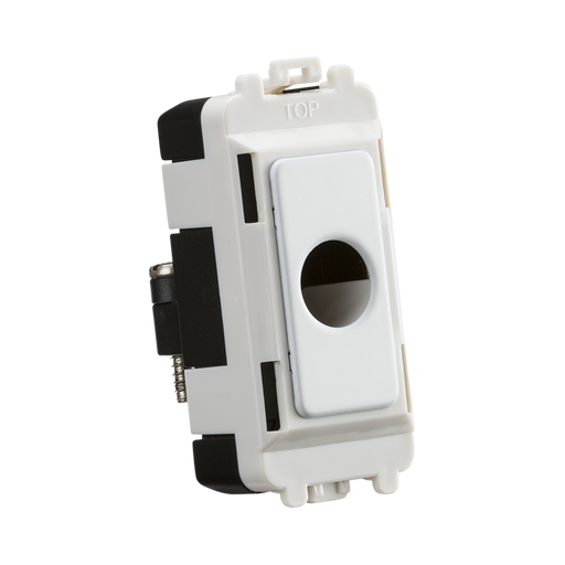 Flex outlet with white plate on a white background