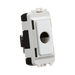 Flex outlet with white plate on a white background