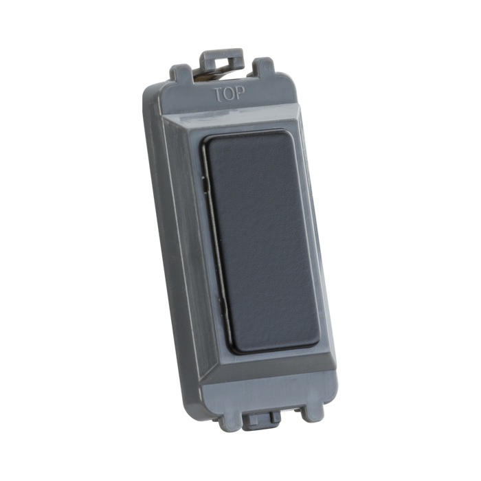 Black electronic device with a black screen on a white background