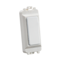 White light switch on a white background