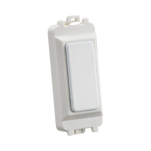 White light switch on a white background