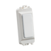 White light switch on a white background