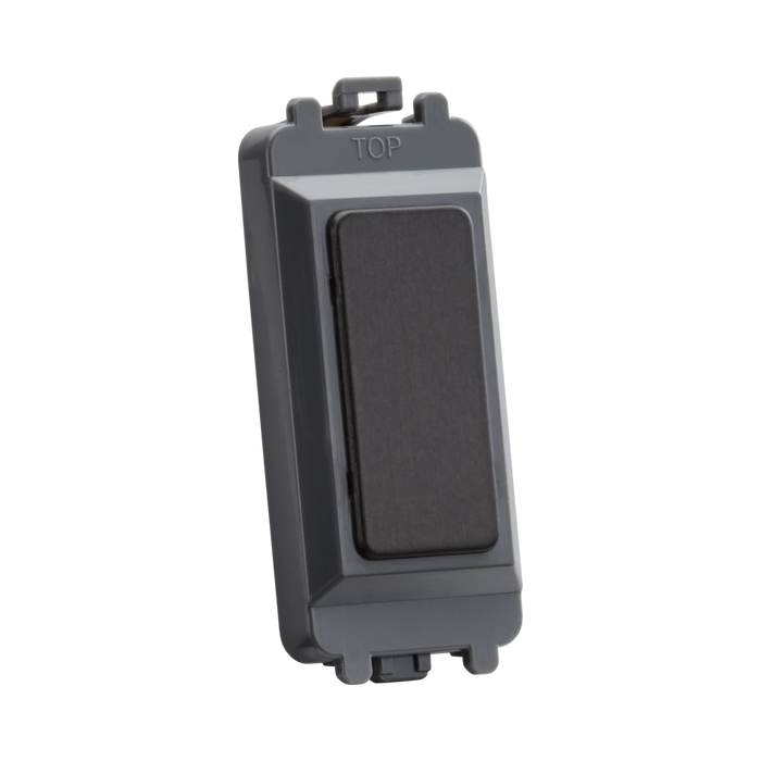 Smoked bronze electronic device with a black screen on a white background