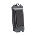Smoked bronze electronic device with a black screen on a white background
