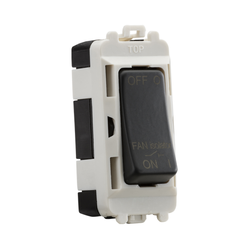 Toggle switch with 'OFF' and 'ON' labels on a white background