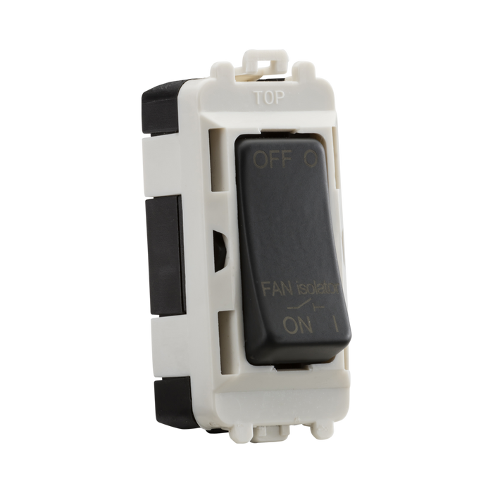 Toggle switch with 'OFF' and 'ON' labels on a white background