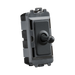 Toggle switch with anthracite knob and gray casing on a white background