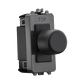 Anthracite knob switch with 'TOP' label on a white background