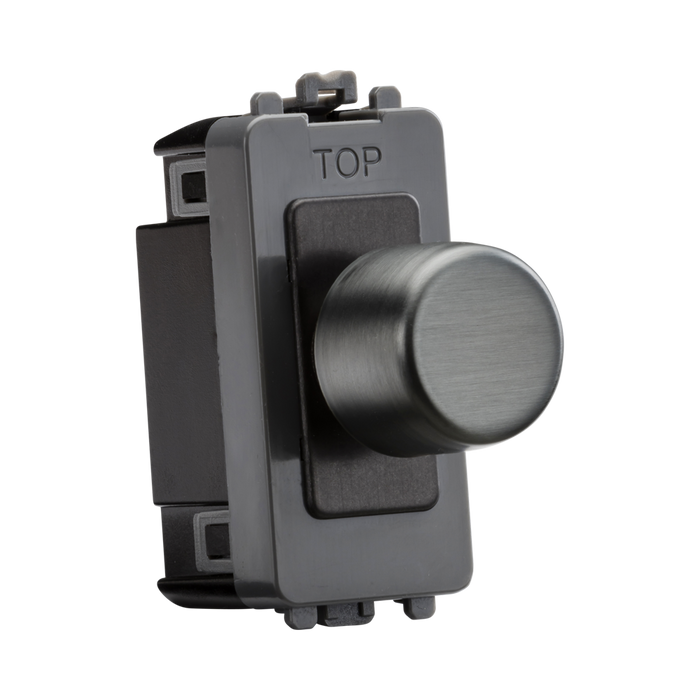 Smoked bronze toggle switch with a knob on a white background