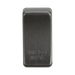 Rectangular smoked bronze object with 'MICROWAVE' engraving on a white background