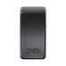 Black oven door handle with 'OVEN' engraving on a white background