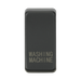 Rectangular anthracite object with 'Washing Machine' engraving on a white background