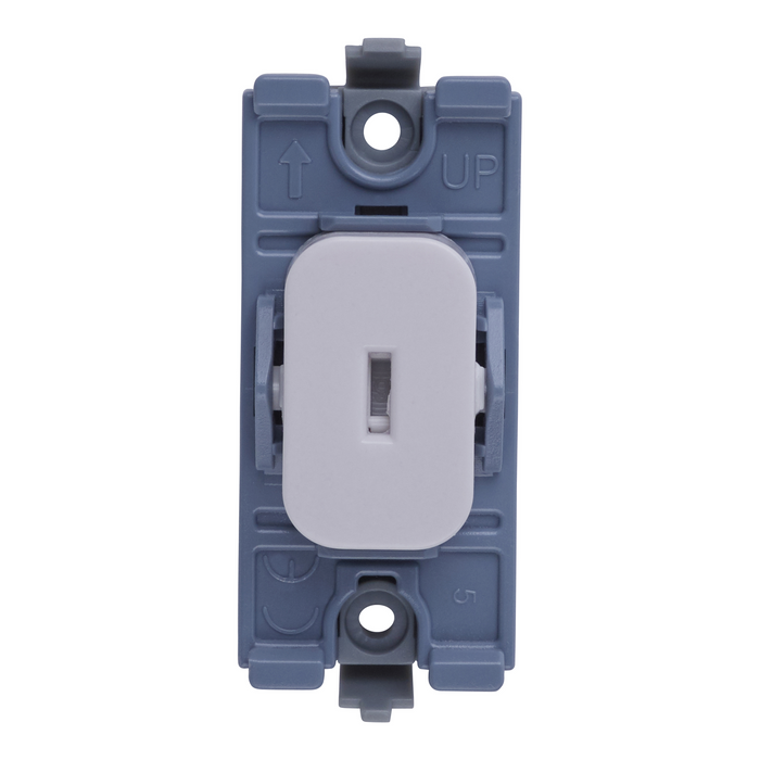 Schneider Lisse 2 Way Key Switch Module, White GGBL202KEPWPW