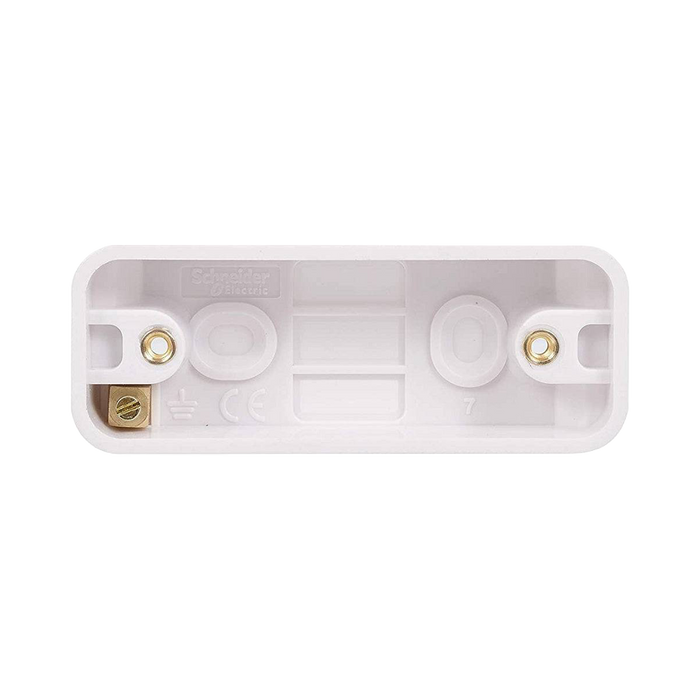 Schneider Lisse White 16mm Architrave Pattress GGBL9116A - product image