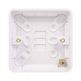 Schneider Lisse White 16mm Single Pattress GGBL9116 - product image
