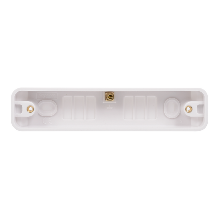 Schneider Lisse White 16mm Double Architrave Pattress GGBL9216A