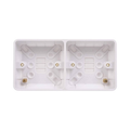 Schneider Lisse White 25mm Dual Pattress GGBL9D25 - product image