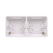 Schneider Lisse White 25mm Dual Pattress GGBL9D25 - product image