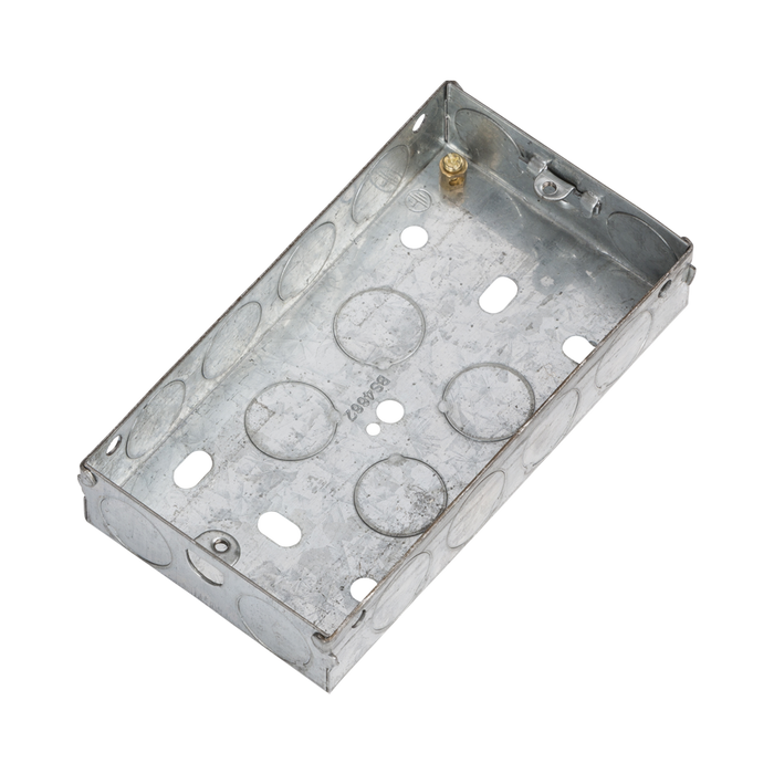 Knightsbridge 2G 25mm Galvanised Steel Box GSK225