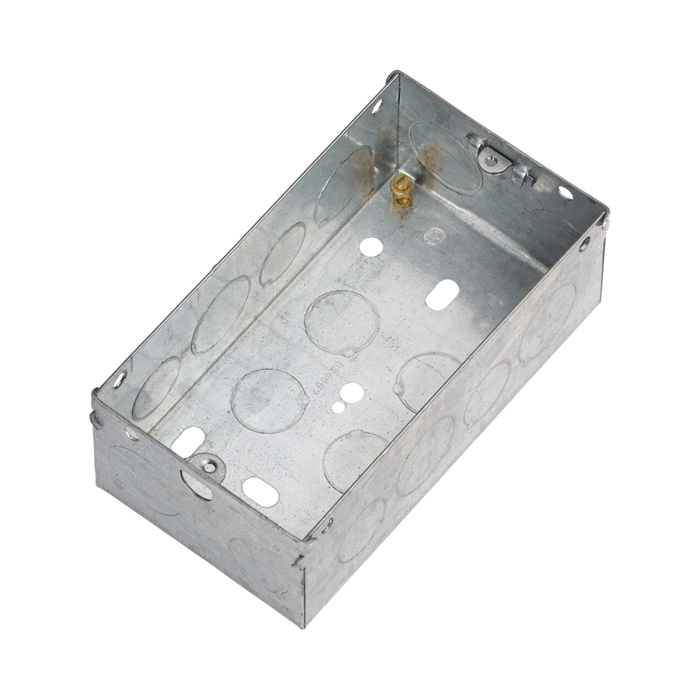 Knightsbridge 2G 47mm Galvanised Steel Box GSK247