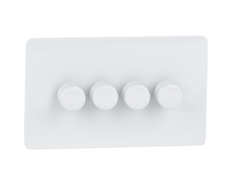 Schneider Ultimate Screwless 4G Dimmer Switch GU6442CPW
