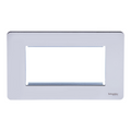 Schneider Ultimate Euro Module Plate, Polished Chrome GU8480PC