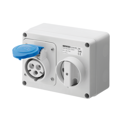 Gewiss Switched Interlocked Socket 16A 240V GW66004