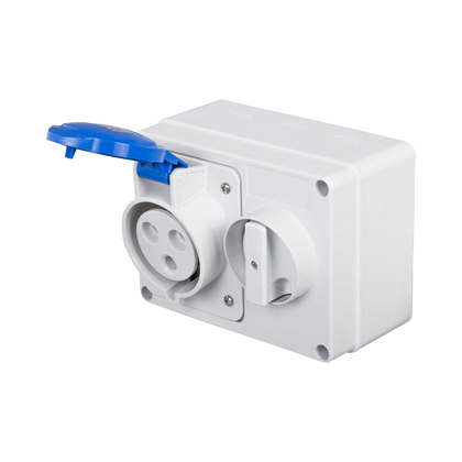 Gewiss Switched Interlocked Socket 32A 240V GW66015