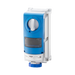 Gewiss Vertical Interlocked Socket 63A 240V + RCD Facility GW66869