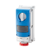 Gewiss Vertical Interlocked Socket + RCD Facility IP67 63A 3P & E 415V GW66873