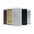 BG Grid Brushed Steel heater engraved rocker cap colour range with Brushed Steel at the front
