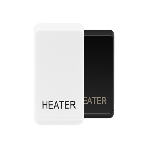 BG Evolve White heater rocker cap colour range with Evolve White at the front
