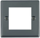 Hamilton Hartland EuroFix Black Nickel 2G 50x50mm Aperture Front Plate 78EURO2