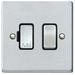 Hamilton Hartland Satin Chrome 1G 13A 2 Pole Switched Fused Connection Unit 76SPSC-B 