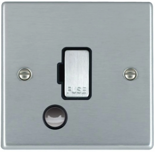 Hamilton Hartland Satin Chrome 1G 13A Flex Outlet Fused Connection Unit 76FOCSC-B