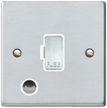 Hamilton Hartland Satin Chrome 1G 13A Flex Outlet Fused Connection Unit 76FOCSC-W