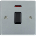 Hamilton Hartland Satin Chrome 1G 20AX Neon Switch 76DPNBL-B