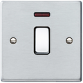 Hamilton Hartland Satin Chrome 1G 20AX Neon Switch 76DPNSC-B