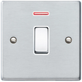 Hamilton Hartland Satin Chrome 1G 20AX Neon Switch 76DPNSC-W
