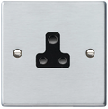 Hamilton Hartland Satin Chrome 1G 5A Unswitched Socket 76US5B available from  RS Electrical Supplies