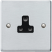Hamilton Hartland Satin Chrome 1G 5A Unswitched Socket 76US5B available from  RS Electrical Supplies