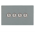 Hamilton Sheer CFX Satin Steel 4G 20AX 2 Way Toggle Switch 84CT24
