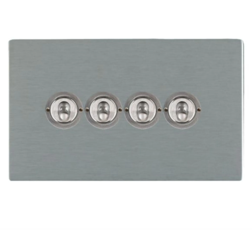 Hamilton Sheer CFX Satin Steel 4G 20AX 2 Way Toggle Switch 84CT24