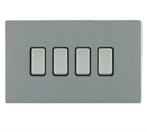 Hamilton Sheer CFX Satin Steel 4G Light Switch 84CR24SS-B