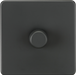 Knightsbridge Screwless Anthracite 1G Dimmer Switch SF2191AT Available from RS Electrical Supplies