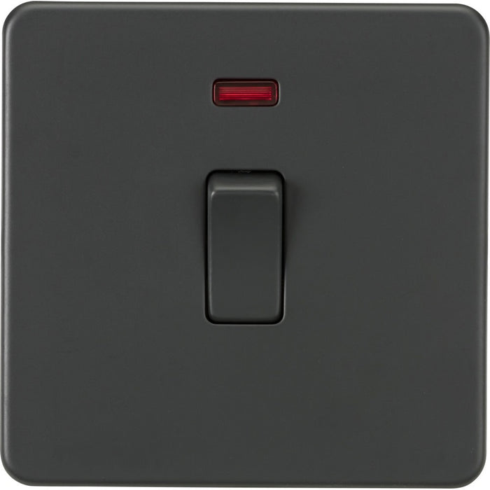 Knightsbridge Screwless Anthracite 20A Double Pole Switch with Neon SF8341NAT Available from RS Electrical Supplies
