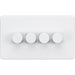 Knightsbridge Screwless Matt White 4G Dimmer Switch SF2194MW Available from RS Electrical